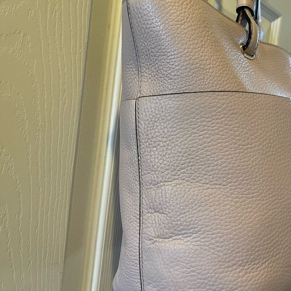 Michael Kors Bedford Pebble leather light pink Medium tote Gold tone accents - Picture 8 of 14